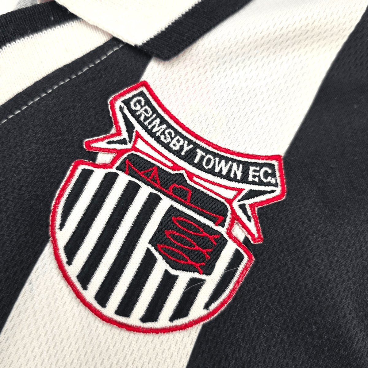 1996/97 Grimsby Town Home Football Shirt (M) Lotto - Football Finery - FF301135