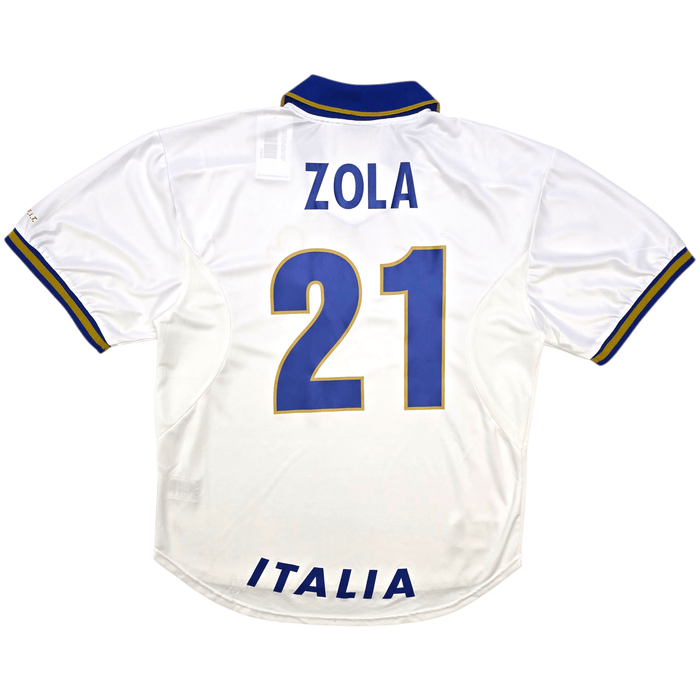 1996/97 Italy Away Football Shirt (2XL) Nike 21 Zola - Football Finery - FF303656