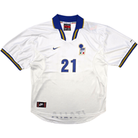 1996/97 Italy Away Football Shirt (2XL) Nike 21 Zola - Football Finery - FF303656