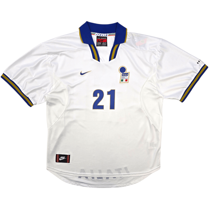1996/97 Italy Away Football Shirt (2XL) Nike 21 Zola - Football Finery - FF303656