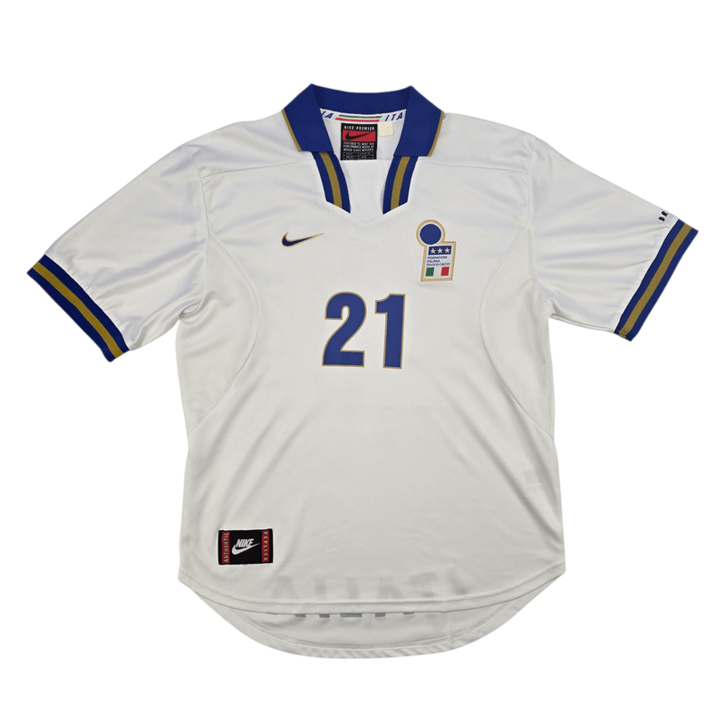 1996/97 Italy Away Football Shirt (M) Nike 21 Zola - Football Finery - FF302384