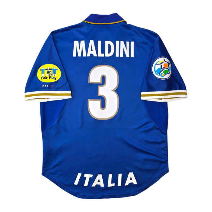 1996/97 Italy Home Football Shirt (L) Nike #3 Maldini - Football Finery - FF307653