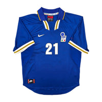 1996/97 Italy Home Football Shirt (XL) Nike 21 Zola - Football Finery - FF306436