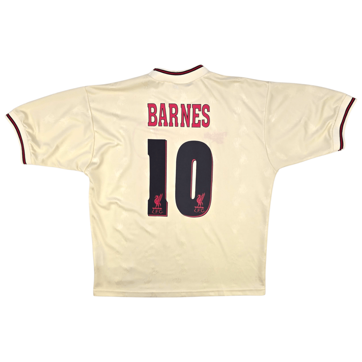 1996/97 Liverpool Away Football Shirt (L) Reebok 10 Barnes - Football Finery - FF302053