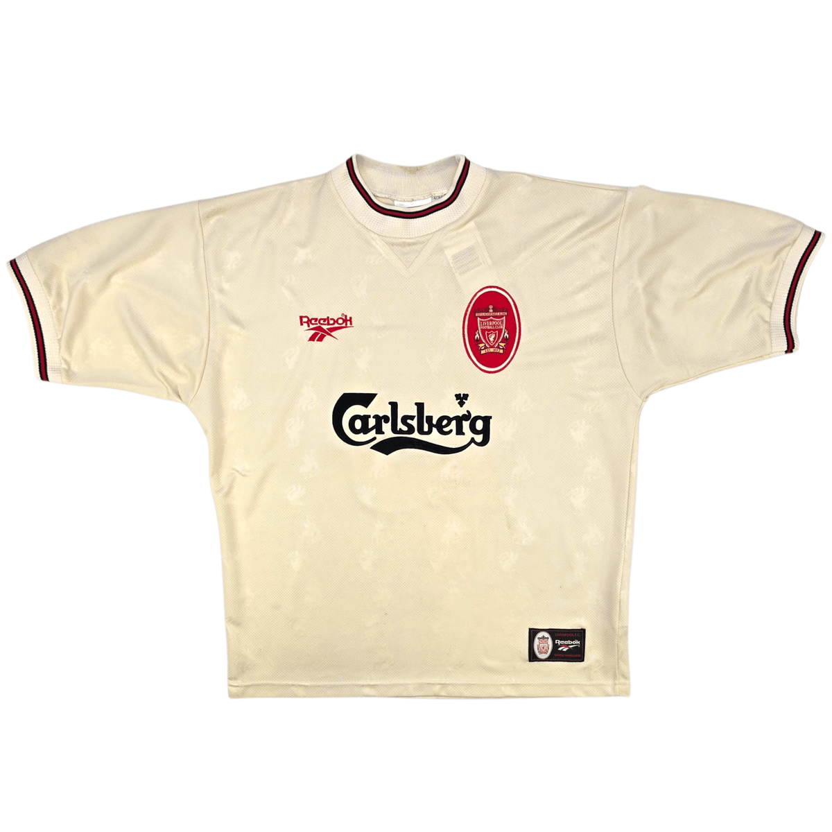 1996/97 Liverpool Away Football Shirt (L) Reebok 10 Barnes - Football Finery - FF302053
