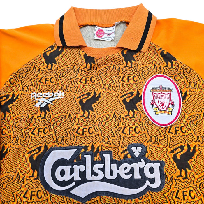 1996/97 Liverpool Goal Keeper Football Shirt (M) Reebok - Football Finery - FF306375