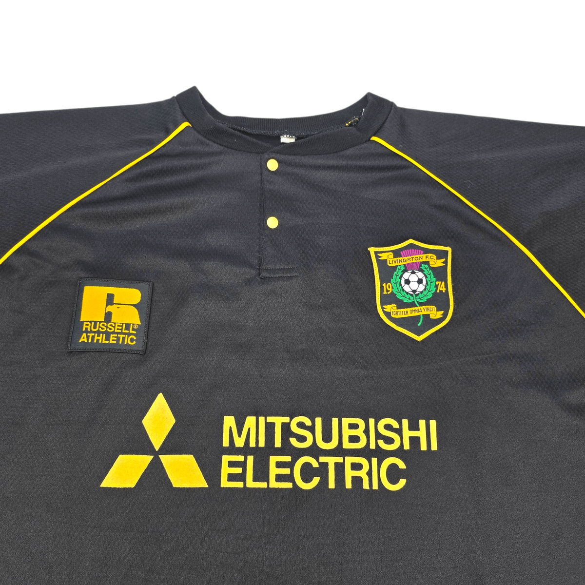 1996/97 Livingston Home Football Shirt (L) Russell Athletic - Football Finery - FF301920