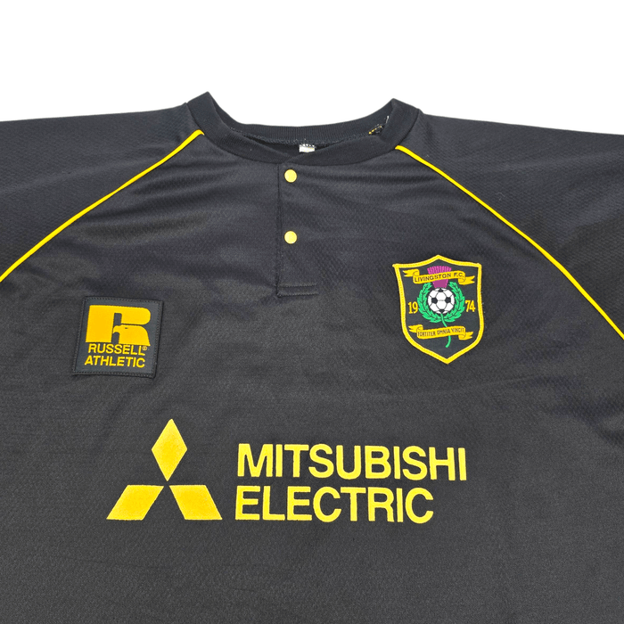 1996/97 Livingston Home Football Shirt (L) Russell Athletic - Football Finery - FF301920