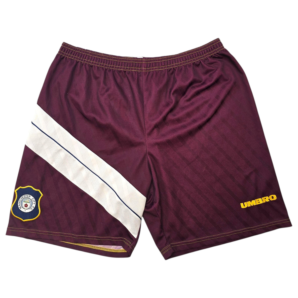 1996/97 Manchester City Football Shorts (XL) Umbro | Away - Football Finery - SS10027