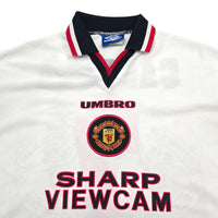1996/97 Manchester United Away Football Shirt (L) Umbro 7 Cantona - Football Finery - FF304033