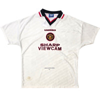 1996/97 Manchester United Away Football Shirt (XL) Umbro 4 May - Football Finery - FF305091