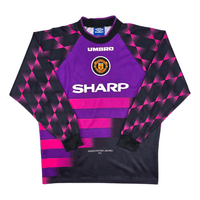 1996/97 Manchester United Goal Keeper Football Shirt (XL) Umbro 1 Schmeichel - Football Finery - FF301934