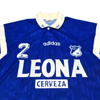 1996/97 Millonarios Home Football Shirt (M) Adidas 2 - Football Finery - FF303200