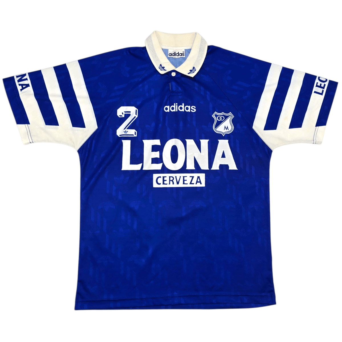 1996/97 Millonarios Home Football Shirt (M) Adidas 2 - Football Finery - FF303200