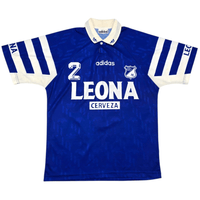 1996/97 Millonarios Home Football Shirt (M) Adidas 2 - Football Finery - FF303200