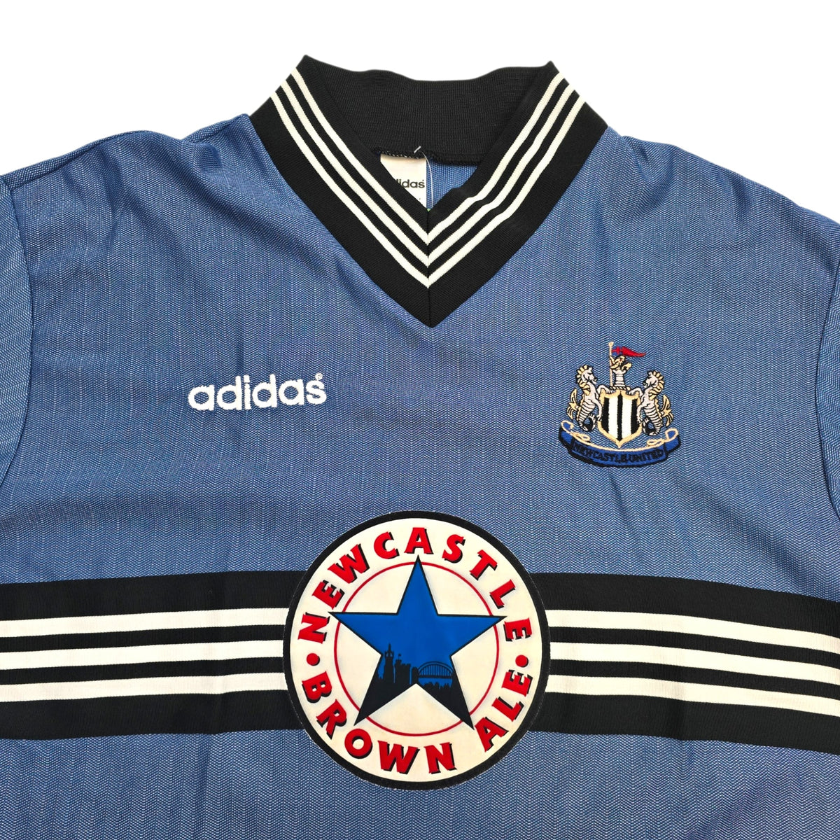 1996/97 Newcastle United Away Football Shirt (XL) Adidas 11 Asprilla - Football Finery - FF306543