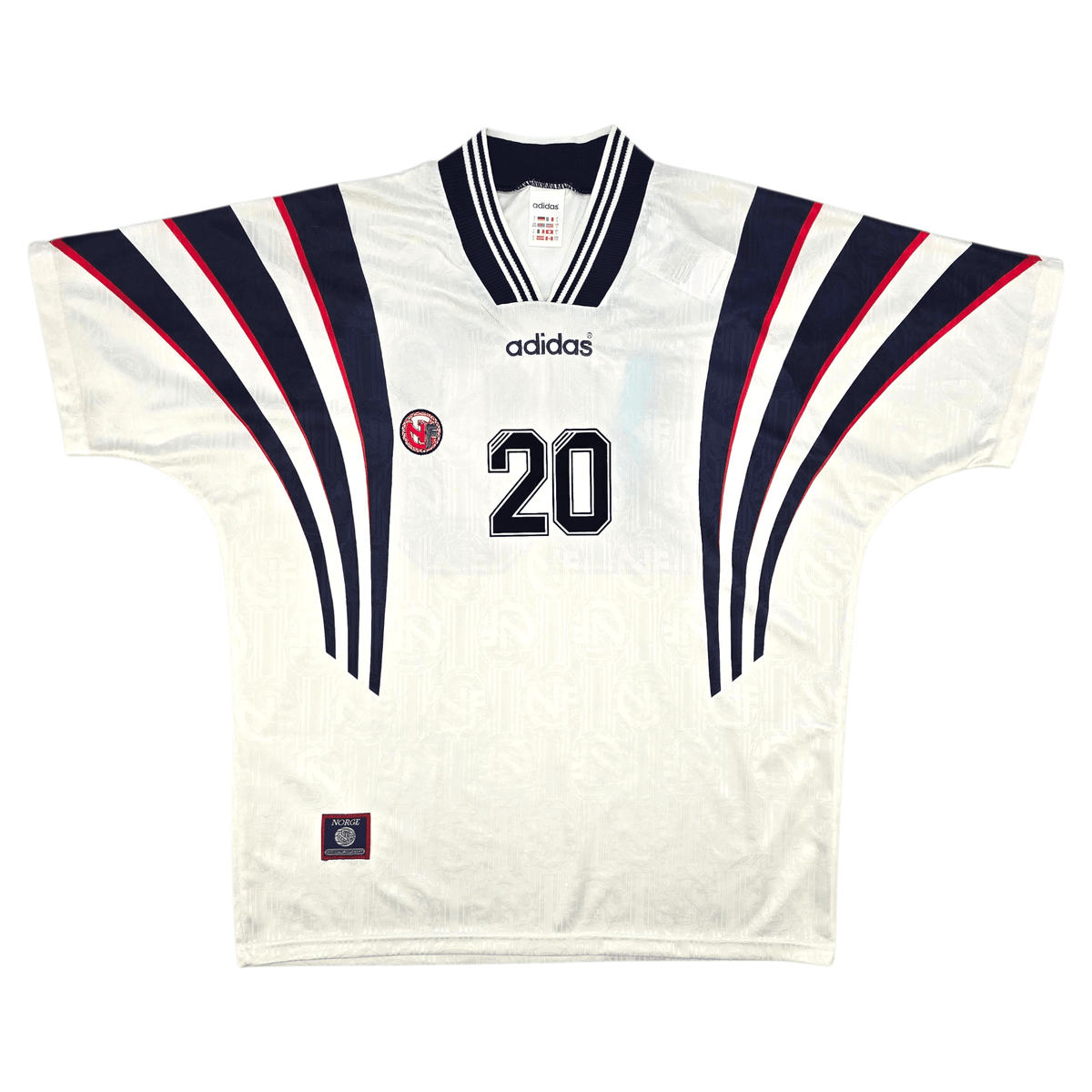 1996/97 Norway Away Football Shirt (L) Adidas 20 - Football Finery - FF302873