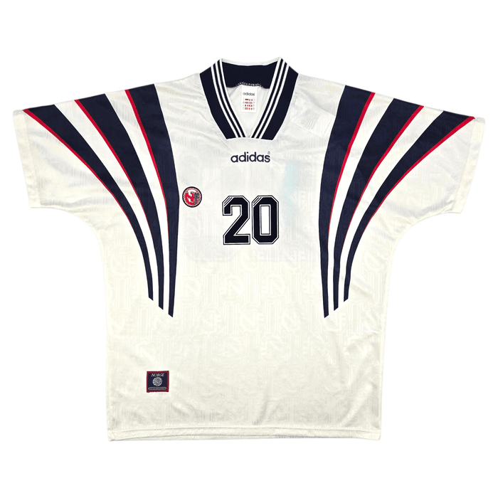 1996/97 Norway Away Football Shirt (L) Adidas 20 - Football Finery - FF302873
