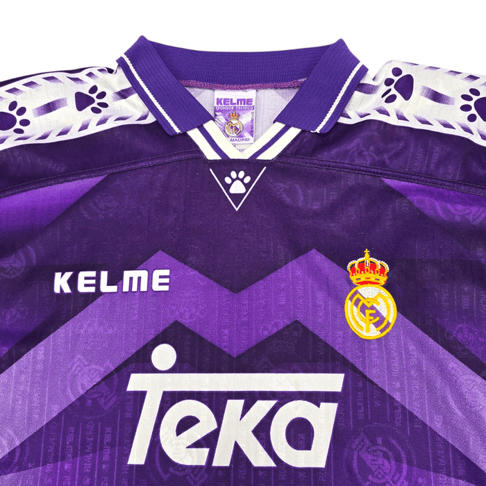 1996/97 Real Madrid Away Football Shirt (M) Kelme - Football Finery - FF300171