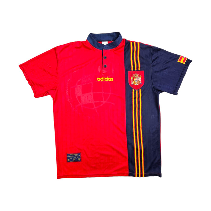 1996/97 Spain Home Football Shirt (L) Adidas - Football Finery - FF203188