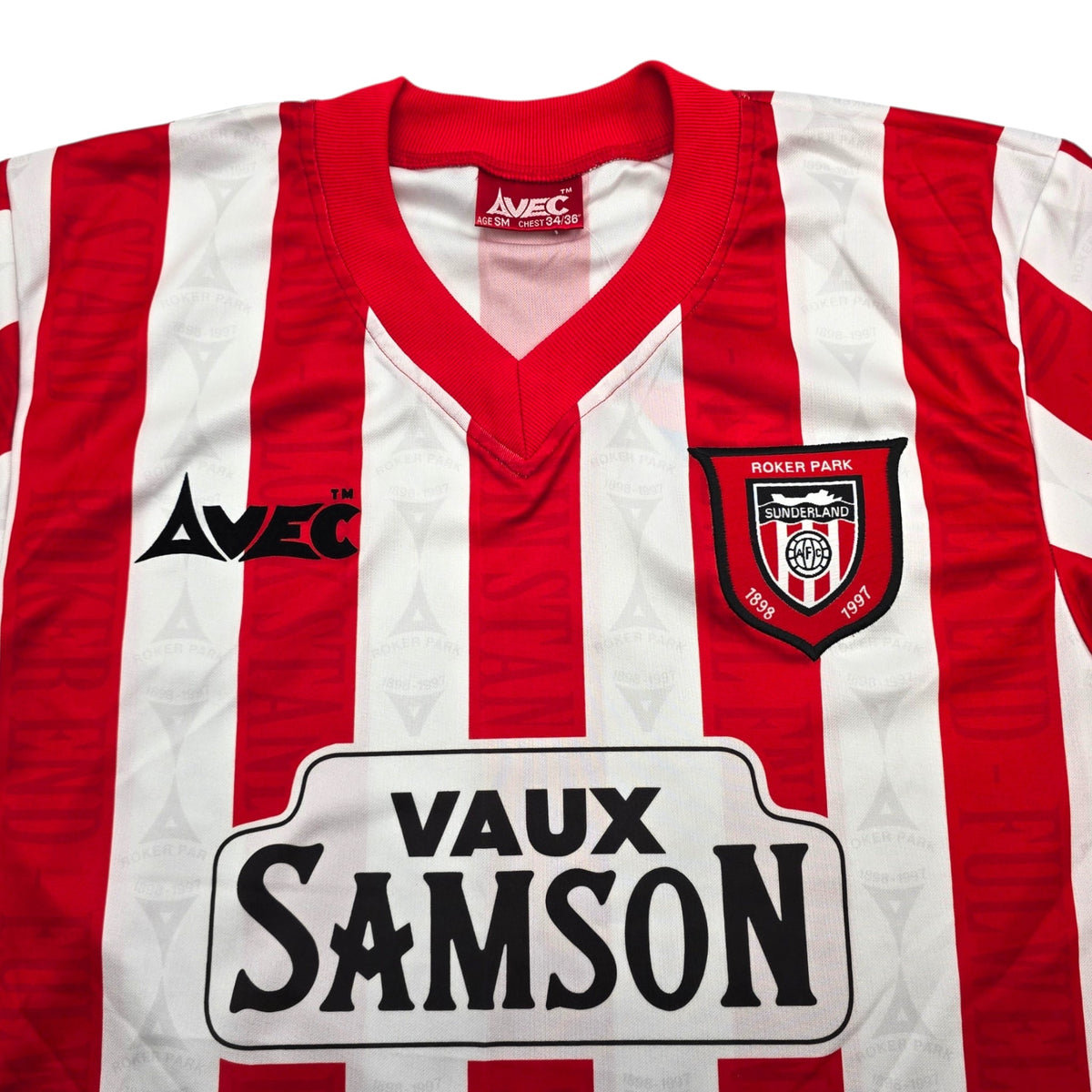 1996/97 Sunderland Home Football Shirt (S) Avec - Football Finery - FF306855