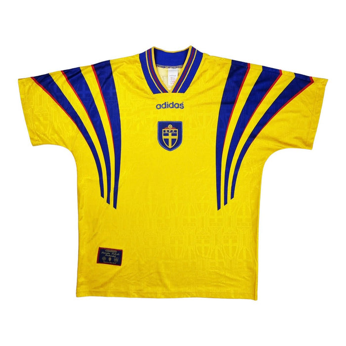 1996/97 Sweden Home Football Shirt (L) Adidas - Football Finery - FF202907