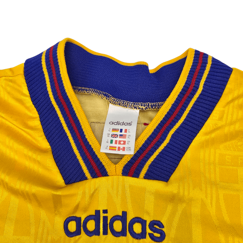 1996/97 Sweden Home Football Shirt (XL) Adidas - Football Finery - FF301697