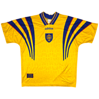 1996/97 Sweden Home Football Shirt (XL) Adidas - Football Finery - FF301697