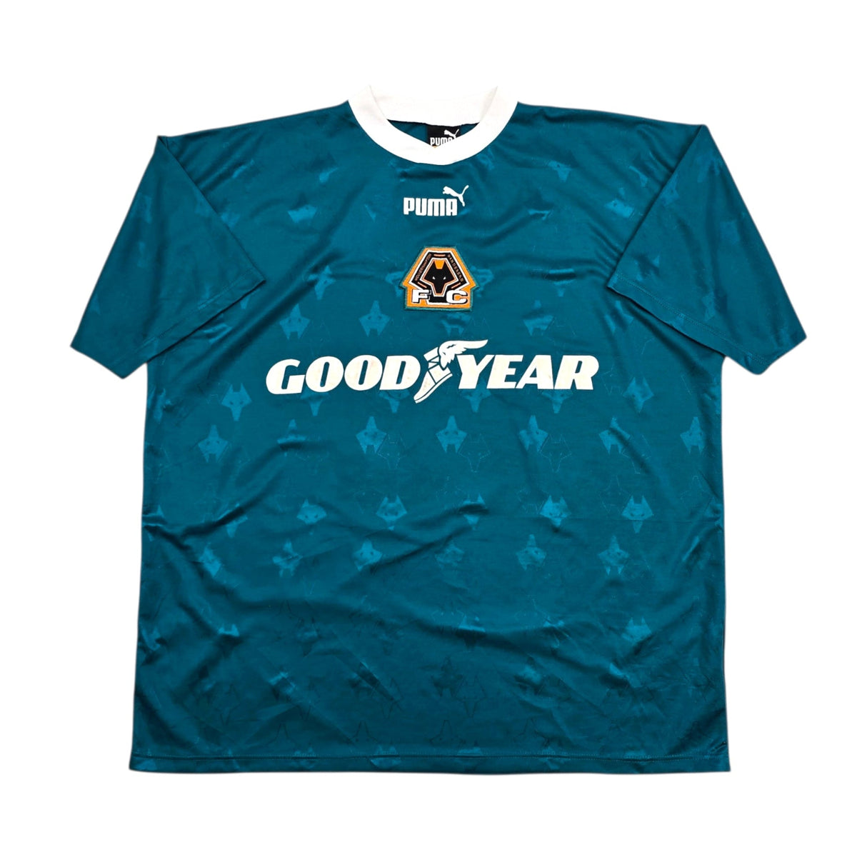 1996/97 Wolverhampton Wanderers Training Top (XL) Puma - Football Finery - FF306516