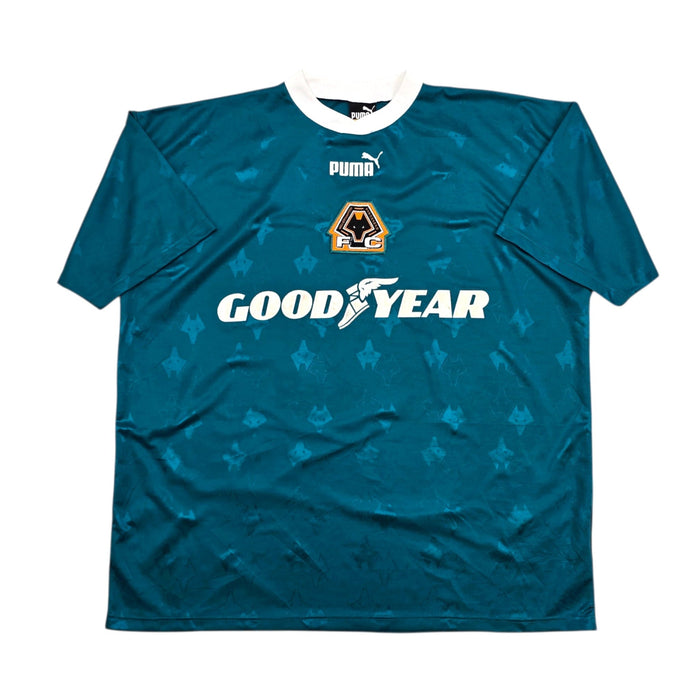 1996/97 Wolverhampton Wanderers Training Top (XL) Puma - Football Finery - FF306516