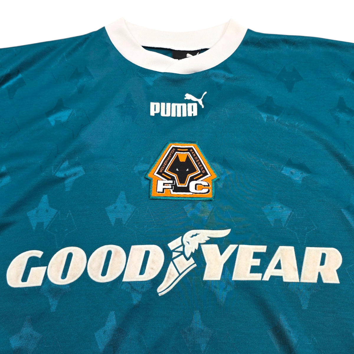 1996/97 Wolverhampton Wanderers Training Top (XL) Puma - Football Finery - FF306516
