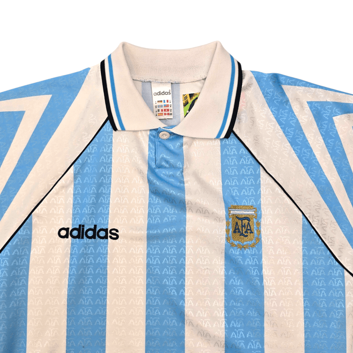 1996/98 Argentina Home Football Shirt (M) Adidas - Football Finery - FF305213