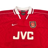 1996/98 Arsenal Home Football Shirt (2XL) Nike 8 Wright - Football Finery - FF301951
