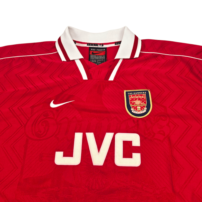 1996/98 Arsenal Home Football Shirt (2XL) Nike 8 Wright - Football Finery - FF301951