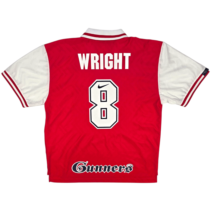 1996/98 Arsenal Home Football Shirt (2XL) Nike 8 Wright - Football Finery - FF301951