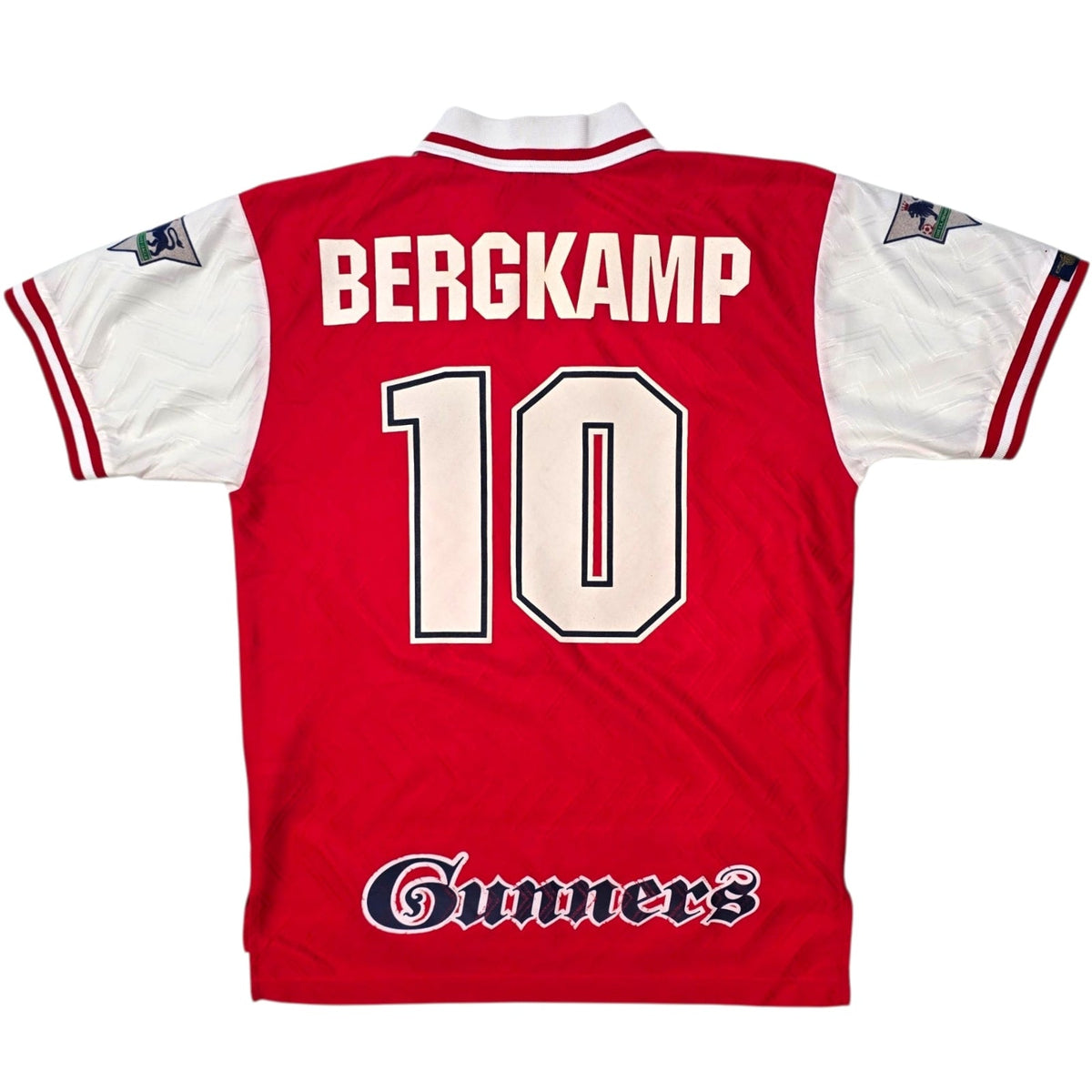 1996/98 Arsenal Home Football Shirt (M) Nike 10 Bergkamp - Football Finery - FF307174