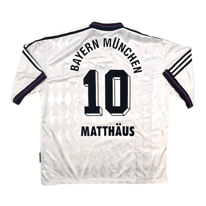 1996/98 Bayern Munich Away Football Shirt (2XL) Adidas 10 Matthäus - Football Finery - FF302098