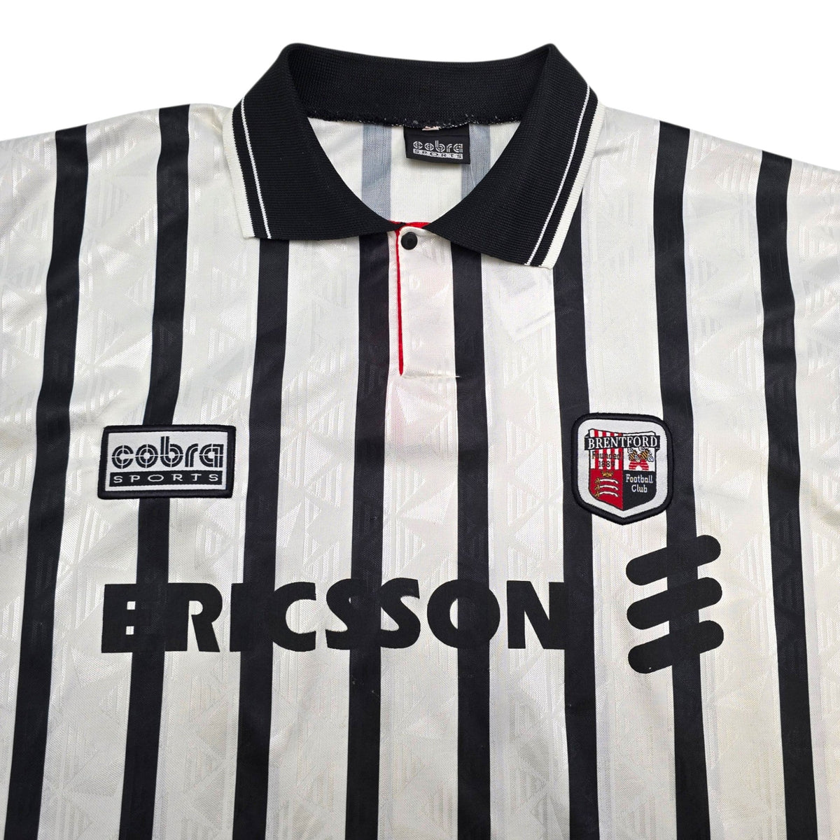 1996/98 Brentford Away Football Shirt (L) Cobra Sports - Football Finery - FF308127