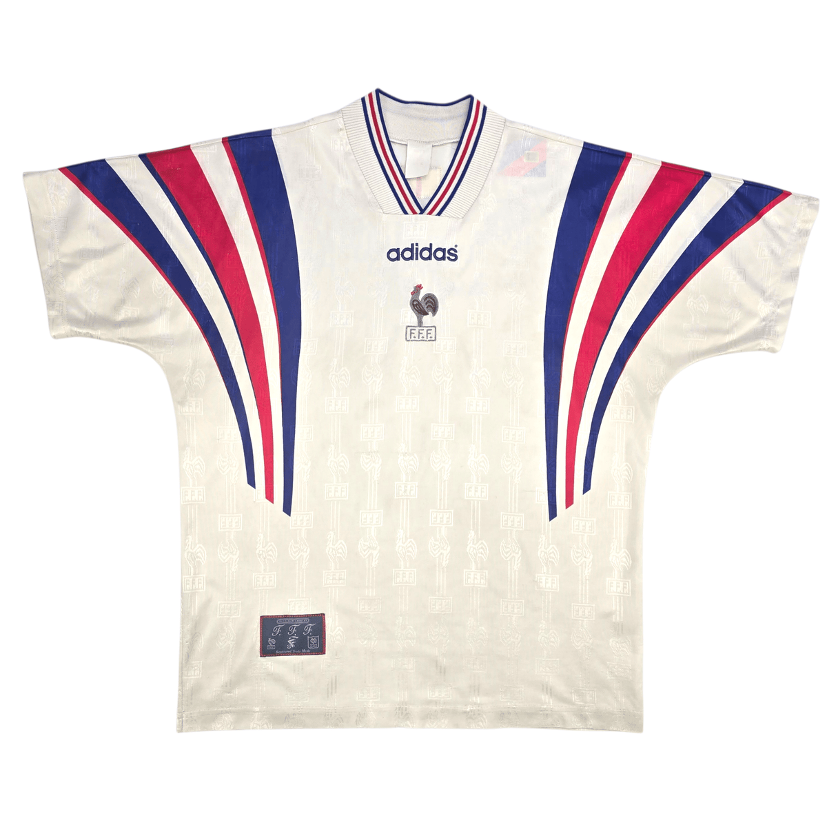 1996/98 France Away Football Shirt (M) Adidas - Football Finery - FF302971