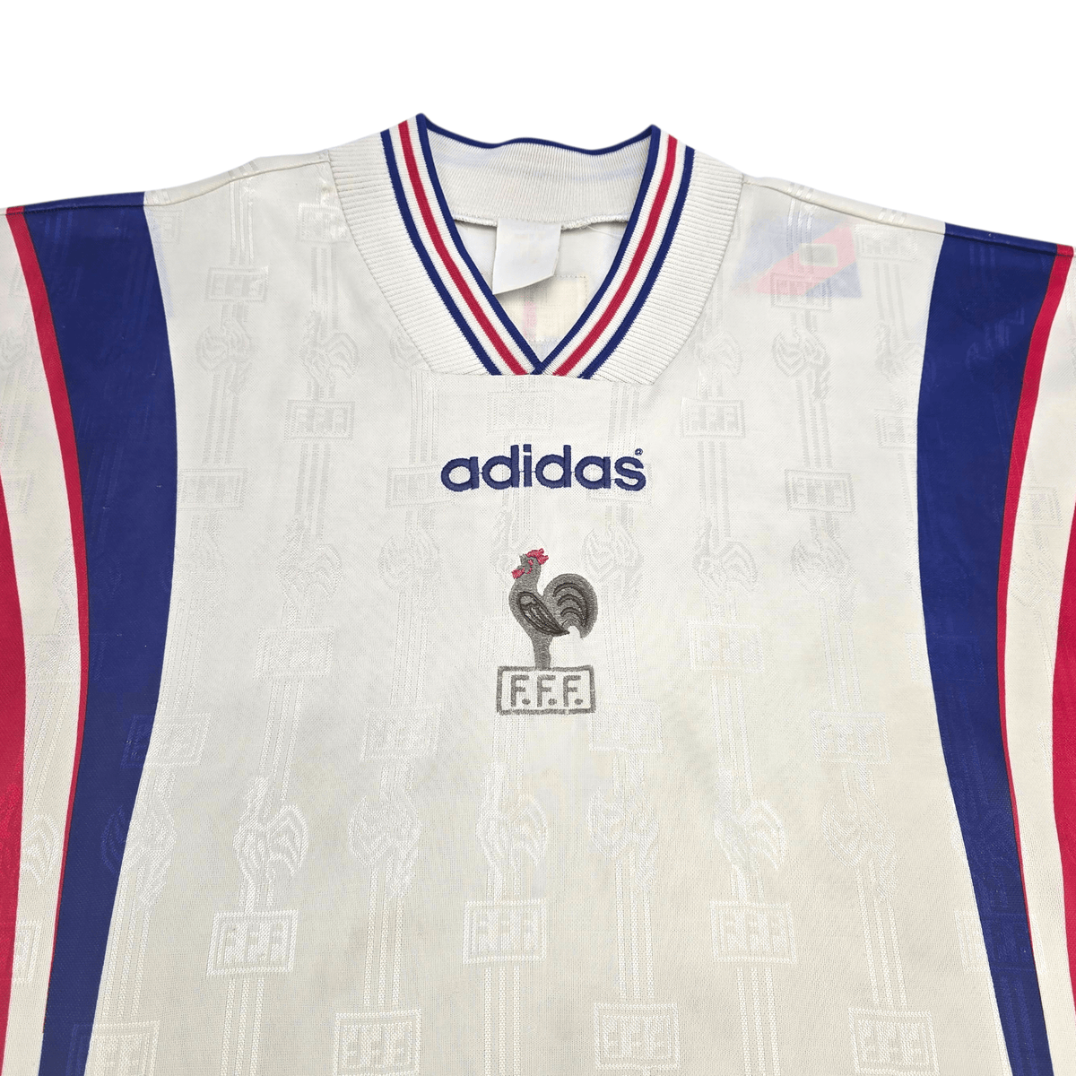 1996/98 France Away Football Shirt (M) Adidas - Football Finery - FF302971