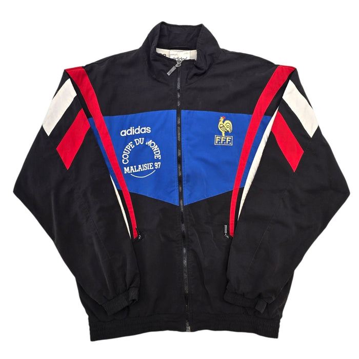 1996/98 France Youth Team Training Jacket (M) Adidas | 'Coupe Du Monde Malaise 97' - Football Finery - FF306944