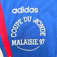 1996/98 France Youth Team Training Jacket (M) Adidas | 'Coupe Du Monde Malaise 97' - Football Finery - FF306944