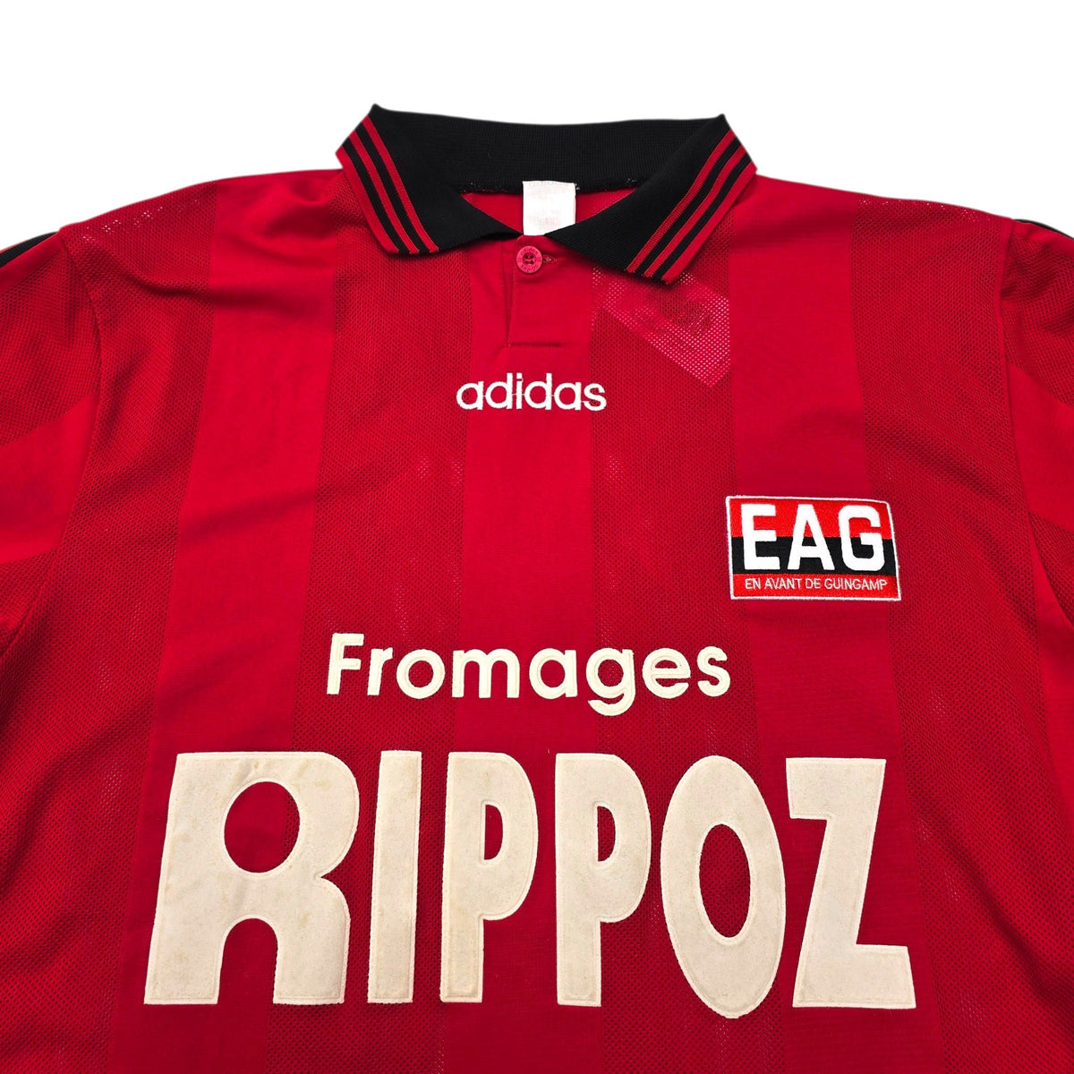 1996/98 Guingamp Home Football Shirt (XL) Adidas 11 - Football Finery - FF305897