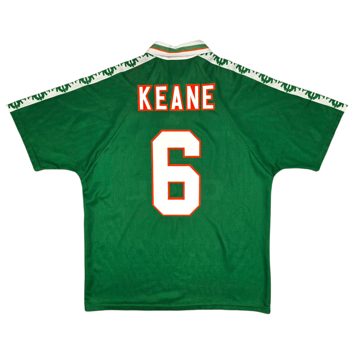 1996/98 Ireland Home Football Shirt (L) Umbro 6 Keane - Football Finery - FF301886