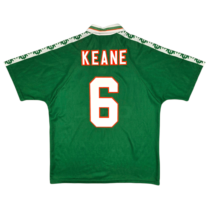1996/98 Ireland Home Football Shirt (L) Umbro 6 Keane - Football Finery - FF301886