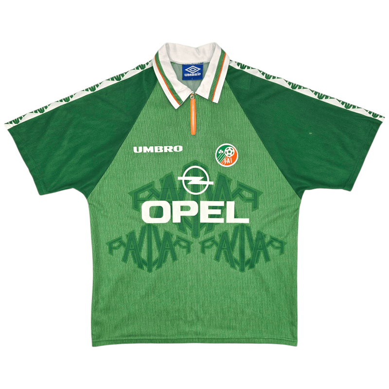 1996/98 Ireland Home Football Shirt (L) Umbro 6 Keane - Football Finery - FF301886