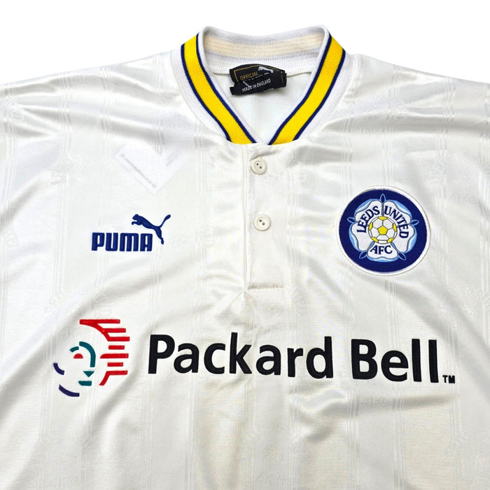 1996/98 Leeds United Home Football Shirt (M) Puma - Football Finery - FF306819