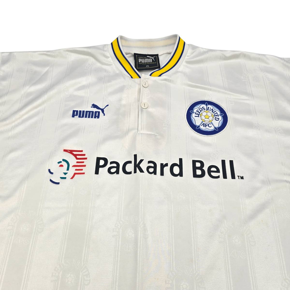 1996/98 Leeds United Home Football Shirt (XL) Puma - Football Finery - FF302061