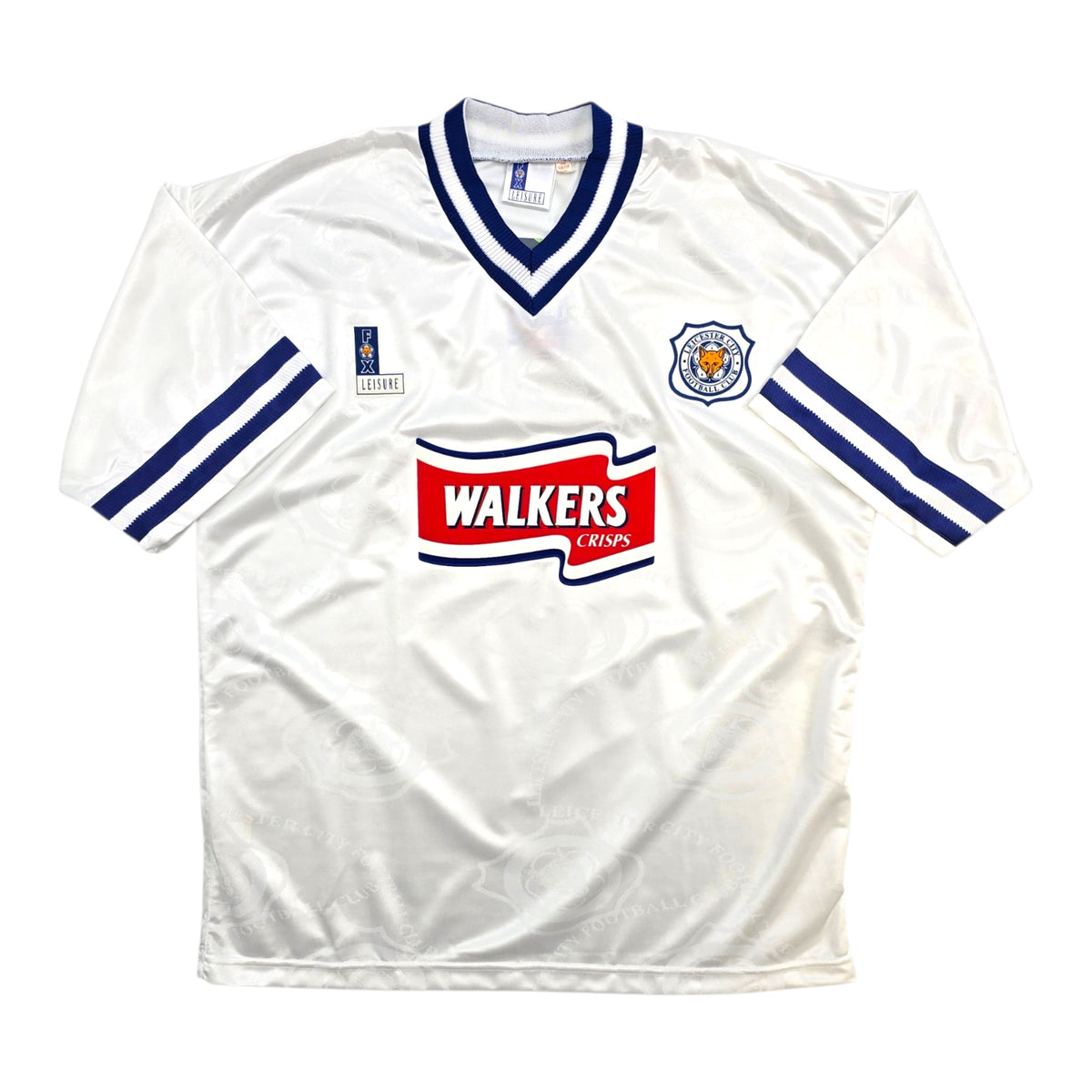 1996/98 Leicester City Away Football Shirt (L) Fox Leisure - Football Finery - FF304138
