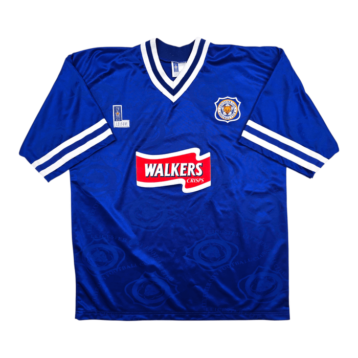 1996/98 Leicester City Home Football Shirt (XL) Fox Leisure - Football Finery - FF304010